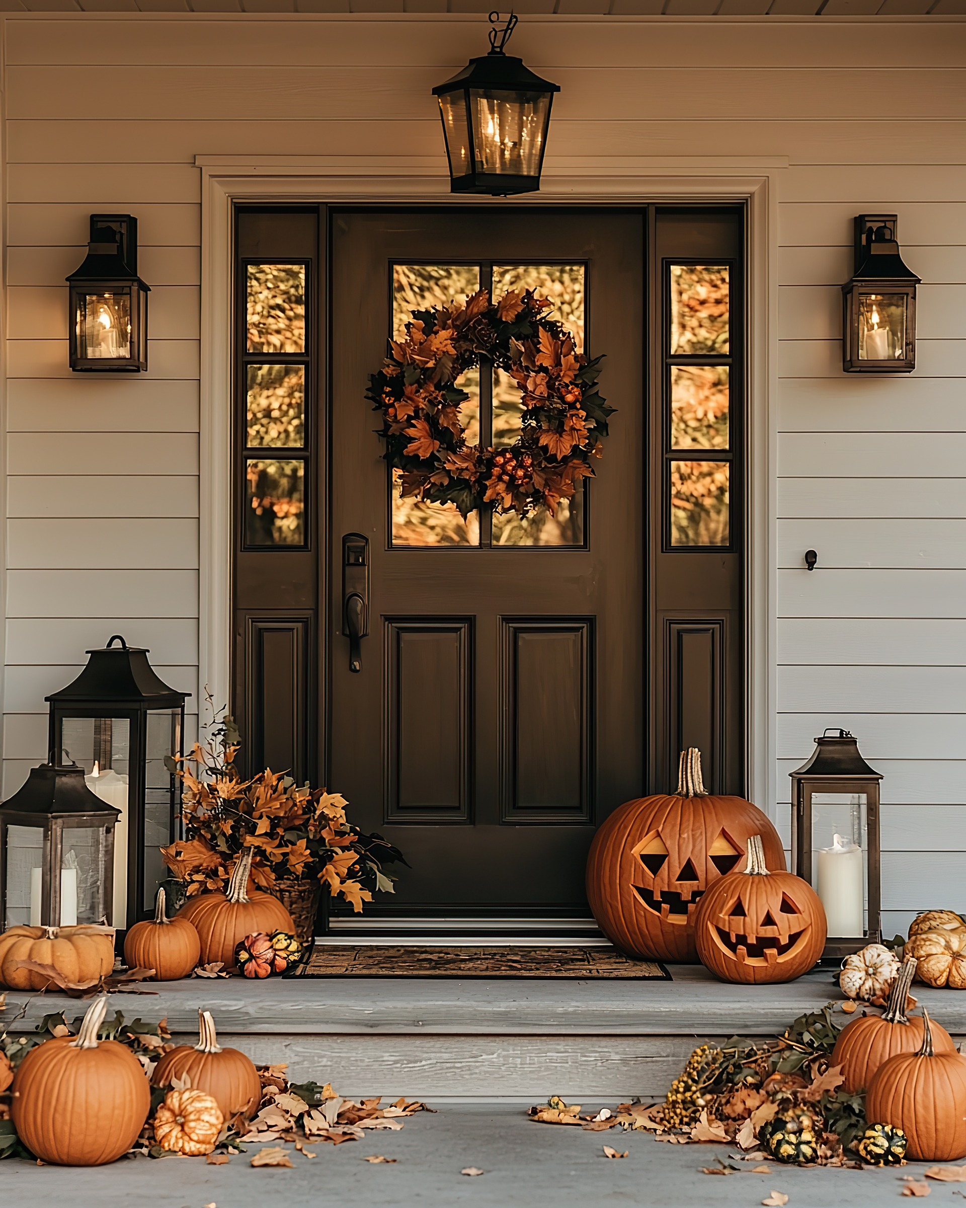 house in Wilmington NC with fall decor
